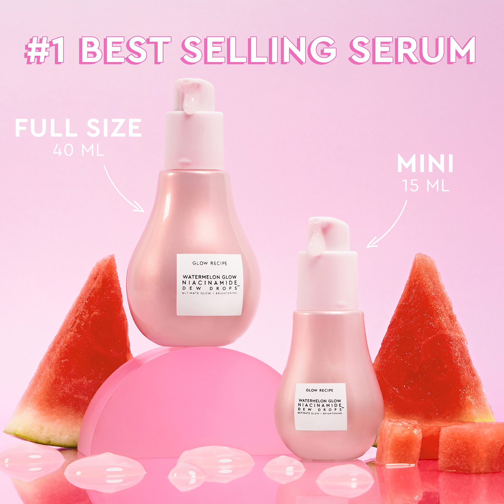 WATERMELON GLOW NIACINAMIDE DEW DROPS SERUM (SUERO ILUMINADOR)